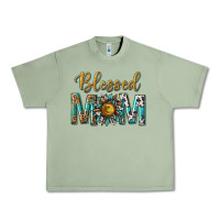Oil Green western blessed mom with sunflower Urban Heavy Tee - texasbilliewilder