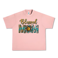 Salmon western blessed mom with sunflower Urban Heavy Tee - texasbilliewilder