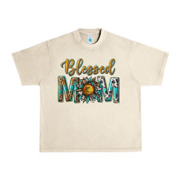 Sandshell western blessed mom with sunflower Urban Heavy Tee - texasbilliewilder