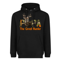 Black Western Papa The Great Deer Hunter Heavyweight Hoodie - LillyAllenDesigns