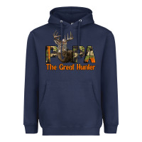 Navy Western Papa The Great Deer Hunter Heavyweight Hoodie - LillyAllenDesigns