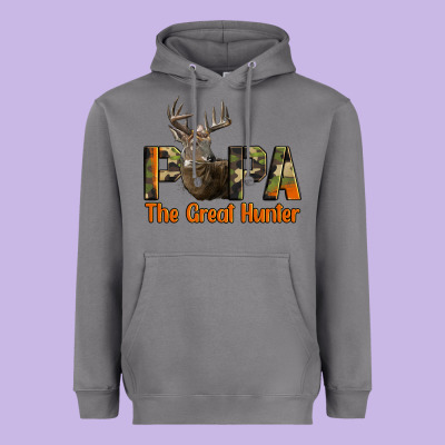 Western Papa The Great Deer Hunter Heavyweight Hoodie Designed By Lillyallendesigns