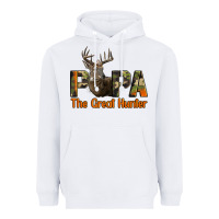 White Western Papa The Great Deer Hunter Heavyweight Hoodie - LillyAllenDesigns