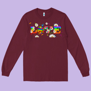 Lgbtq Love Libbey Glass Long Sleeve Tee Designed By Hra Design Shop