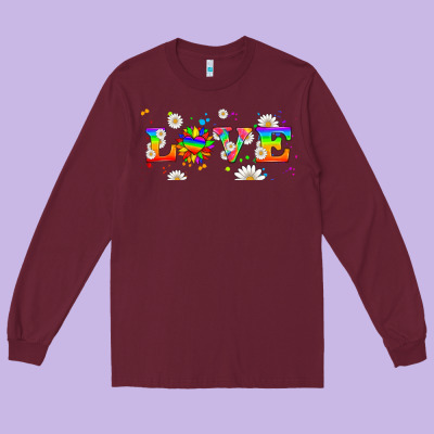 Lgbtq Love Libbey Glass Long Sleeve Tee Designed By Hra Design Shop