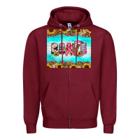 Burgundy brave Zipper Hoodie - JahusDesignShop