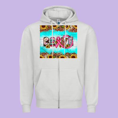 Brave Zipper Hoodie Designed By Jahusdesignshop
