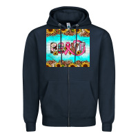 Navy brave Zipper Hoodie - JahusDesignShop
