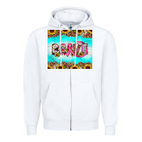 White brave Zipper Hoodie - JahusDesignShop