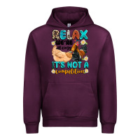 Mauve Wine relax we're all crazy it's not a competition Urban Hoodie - Artiststas