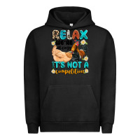 Pigment Black relax we're all crazy it's not a competition Urban Hoodie - Artiststas