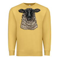 Antique Gold Suffolk Sheep Head Premium Sweatshirt - LillyAllenDesigns