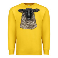 Lemon Suffolk Sheep Head Premium Sweatshirt - LillyAllenDesigns