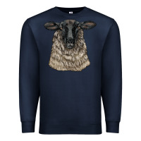 Navy Suffolk Sheep Head Premium Sweatshirt - LillyAllenDesigns