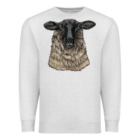 Oatmeal Heather Suffolk Sheep Head Premium Sweatshirt - LillyAllenDesigns