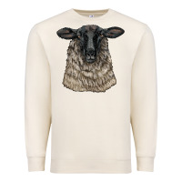 Sandshell Suffolk Sheep Head Premium Sweatshirt - LillyAllenDesigns