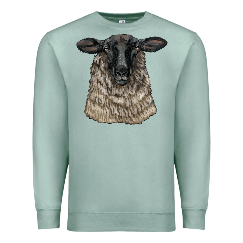 Suffolk Sheep Head Premium Sweatshirt by LillyAllenDesigns | Teevron