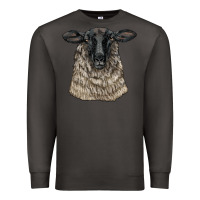 Smoke Suffolk Sheep Head Premium Sweatshirt - LillyAllenDesigns