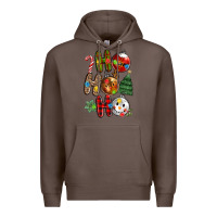 Coffee ho ho ho with Premium Hoodie - MaliasSmallBusiness