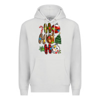 Dove Grey ho ho ho with Premium Hoodie - MaliasSmallBusiness