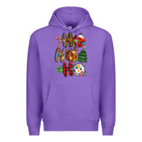 Purple ho ho ho with Premium Hoodie - MaliasSmallBusiness