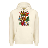 Sandshell ho ho ho with Premium Hoodie - MaliasSmallBusiness