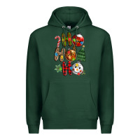 Sports Green ho ho ho with Premium Hoodie - MaliasSmallBusiness