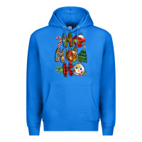 True Royal ho ho ho with Premium Hoodie - MaliasSmallBusiness