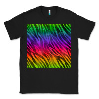 Black colorful zebra seamless pattern Classic Tee - BundleAndBundleShop