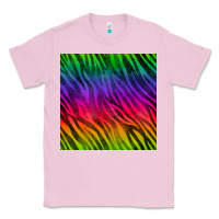 Bubblegum Pink colorful zebra seamless pattern Classic Tee - BundleAndBundleShop