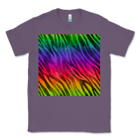 Lavender colorful zebra seamless pattern Classic Tee - BundleAndBundleShop