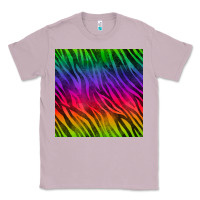 Lilac colorful zebra seamless pattern Classic Tee - BundleAndBundleShop