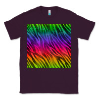 Plum colorful zebra seamless pattern Classic Tee - BundleAndBundleShop