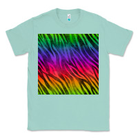 Seafoam colorful zebra seamless pattern Classic Tee - BundleAndBundleShop