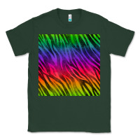 Sports Green colorful zebra seamless pattern Classic Tee - BundleAndBundleShop