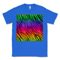 True Royal colorful zebra seamless pattern Classic Tee - BundleAndBundleShop