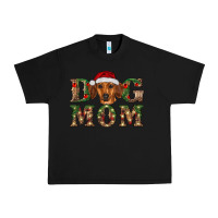 Black christmas dog mom dachshund Urban Heavy Tee - RanaPortraitStore