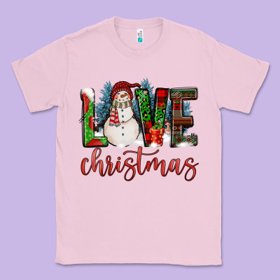 Love Christmas Classic Tee Designed By Fadigitalartstudio