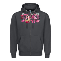 Smoke breast cancer teacher Zipper Hoodie - Artiststas