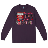 Plum I've got bus full of Valentine Long Sleeve Tee - RacoonDesign