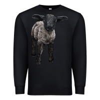 Black suffolk baby sheep Premium Sweatshirt - LillyAllenDesigns