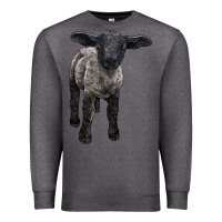 Charcoal Heather suffolk baby sheep Premium Sweatshirt - LillyAllenDesigns