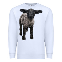 White suffolk baby sheep Premium Sweatshirt - LillyAllenDesigns