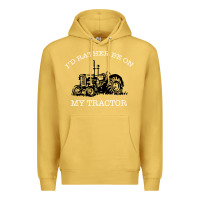 Antique Gold I'D Rather Be On My Tractor Premium Hoodie - Bettercallsaul