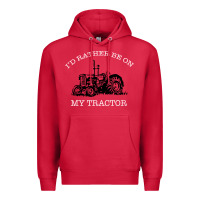 Cardinal I'D Rather Be On My Tractor Premium Hoodie - Bettercallsaul