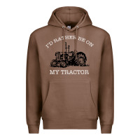 Chestnut I'D Rather Be On My Tractor Premium Hoodie - Bettercallsaul
