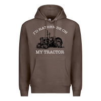 Coffee I'D Rather Be On My Tractor Premium Hoodie - Bettercallsaul