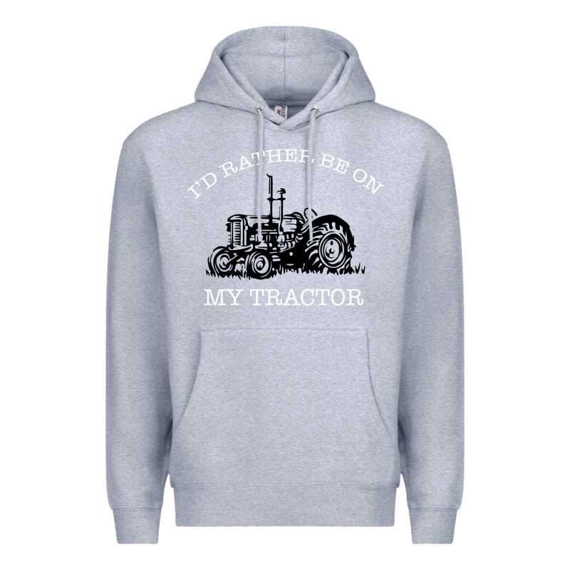 I'd Rather Be On My Tractor Premium Hoodie by Bettercallsaul | Teevron