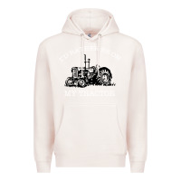 Pale Pink I'D Rather Be On My Tractor Premium Hoodie - Bettercallsaul