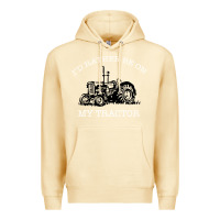 Pina Colada I'D Rather Be On My Tractor Premium Hoodie - Bettercallsaul